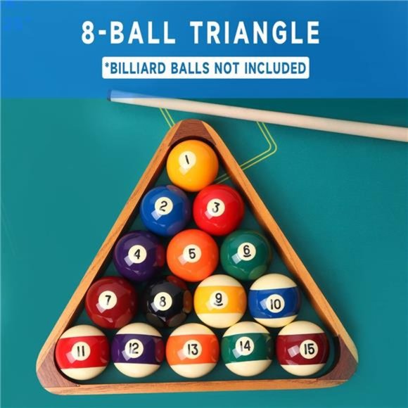 Solid Wood Billiard 8-Ball Triangle / 9-Ball Diamond Pool Ball Racks for 2-1/4" - Picture 4 of 6